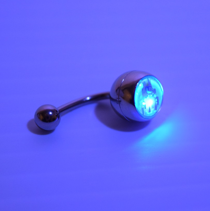 Light Up LED Belly Button Ring 
