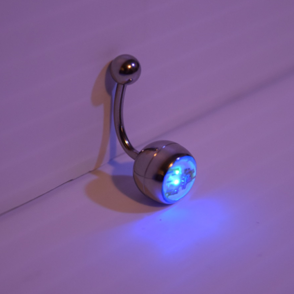 Light Up LED Belly Button Ring Eternity LED
