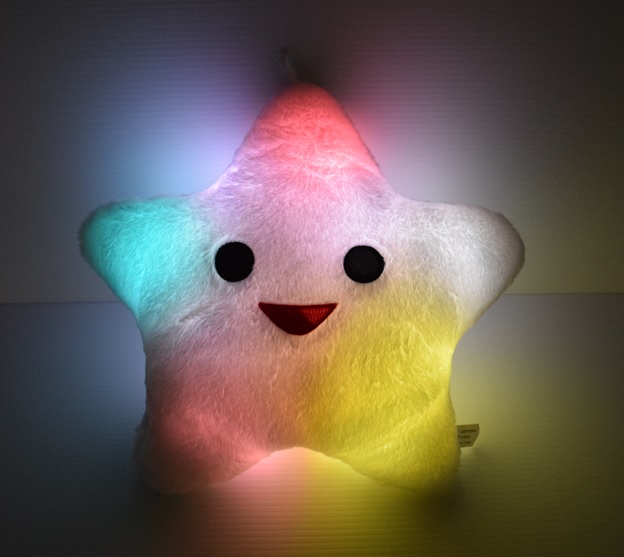 led light up star pillow