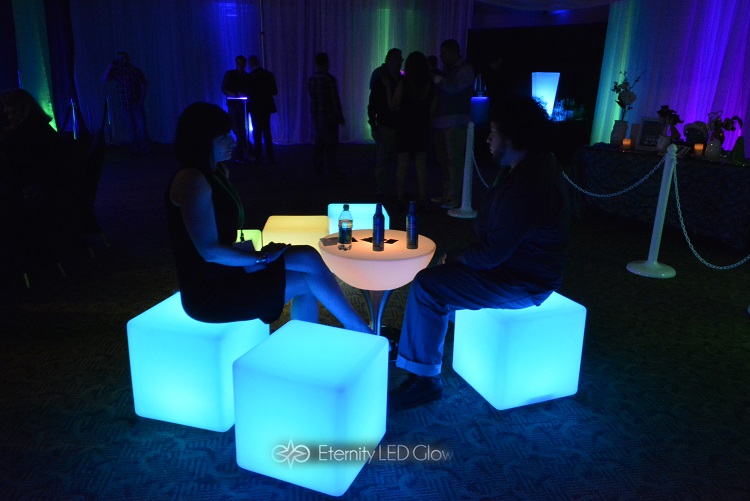 light up coffee table cube